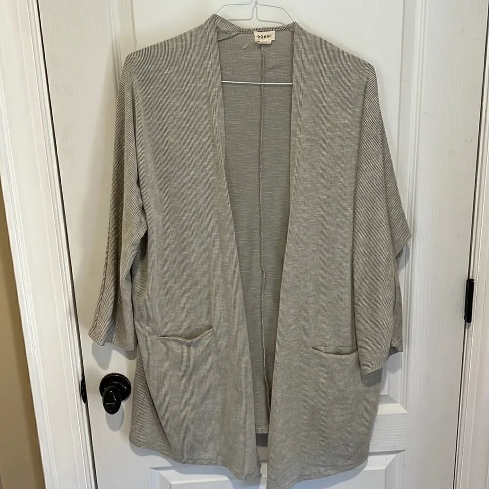 Donni Designer One Size Gray Cardigan